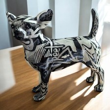 Monochrome Graffiti Chihuahua