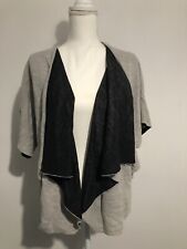 cardigan primark size S/M  grey short sleeve waterfall ladies