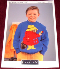 HAYFIELD PADDINGTON BEAR SWEATER DK KNITTING PATTERN 22"-28"