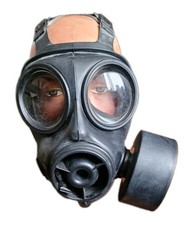 2010 BRITISH ARMY S10  RESPIRATOR / MASK Size 3 + DPM HAVERSACK