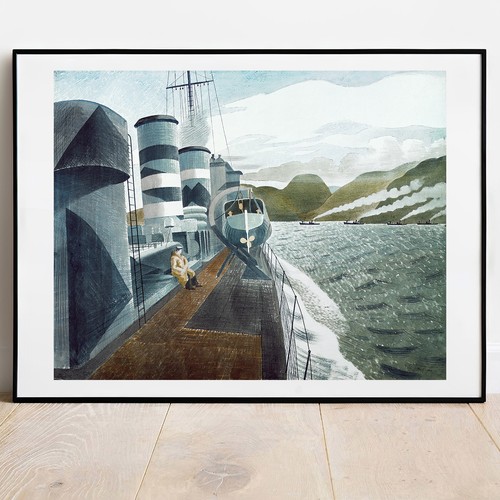 Ravilious print leaving - ravilious,