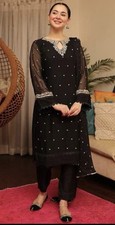 Black Pakistani Branded Suit