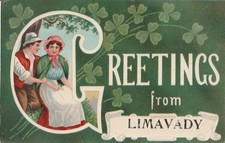 Postcard Greetings from Limavady British Series Liverpool