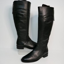 NEW GABOR "KEATES L-FIT" BLACK LEATHER KNEE HIGH OPTIFIT BOOTS UK 5.5 WIDE CALF