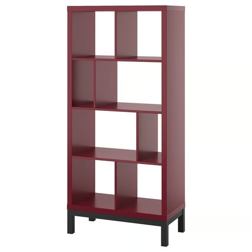 Ikea shelving unit brown red - brown,