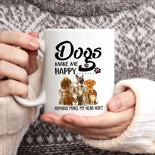 Ceramic mug with funny - with,