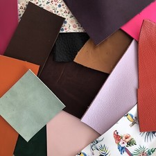 Leather scraps offcuts - leather,