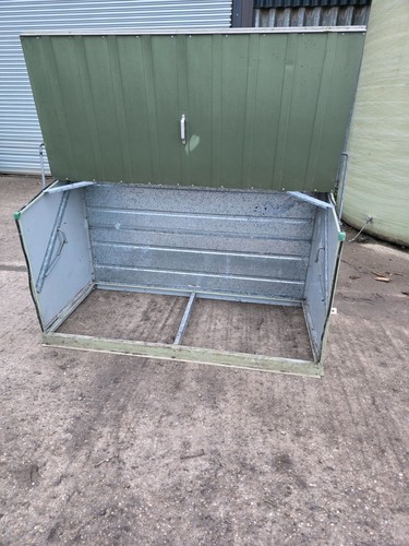 Trimetals 6x3 metal bike shed - bike,