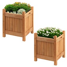 Garden Square Wooden Planter