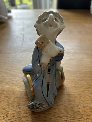 Gzhel porcelain figurine man - gzhel,