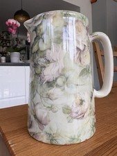 Staffordshire Pottery Milk Jug 14 cm Misty Roses Chintz 1 Pint