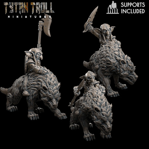 Goblin wolf rider - goblin,