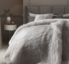 NEXT Huge Grey Long Faux Fur