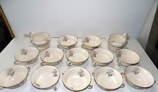 Simpsons potteries Ambassador wear set of 12 double handled soup bowls 1955 VGC