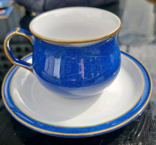 Denby imperial blue tea cup - tea,