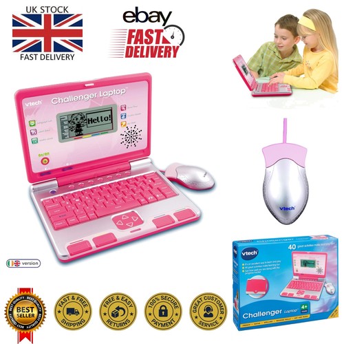 Vtech challenger laptop - challenger, pink