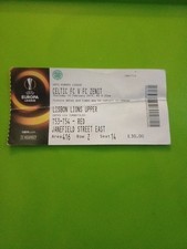 Celtic V FC Zenit Europa Lg Football TICKET.  15.2.2018. Crease