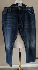 North Coast Marks & Spencer Mens Denim Jeans W38 L31 Relaxed Fit Dark Wash