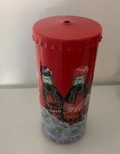 Coca Cola Coke Large Plastic Straw Holder / Dispenser. Ideal for Home Bar/  Pub
