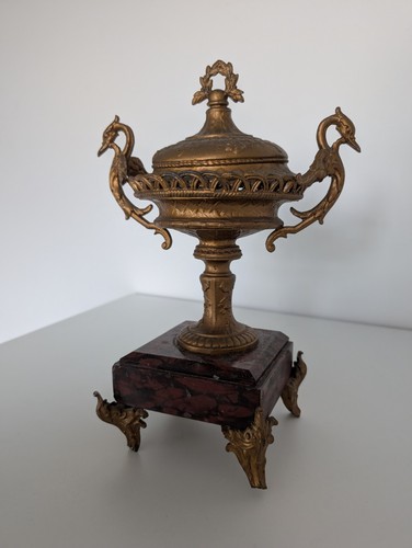 Antique french bird head urns - antique,