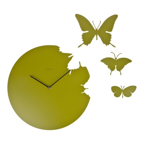 Butterfly duchamp wall clock - butterfly,