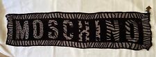 BNWT MOSCHINO LARGE LOGO LUXURY DEVORE SCARF - VISCOSE & SILK