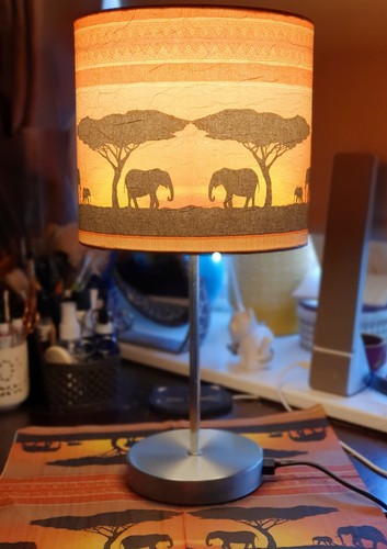 New elephant decoupage table - new,