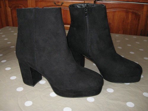 Size black suede - suede, effect