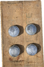 MORGAN 4/4 ORIGINAL CHROME HUB CAPS X 4