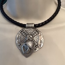 Bibi Bijoux Necklace Unworn In Pouch Silver Tone