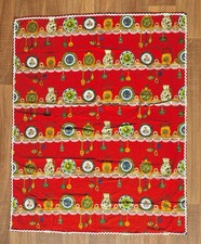 Vintage Dekoplus Fabric - Table Cloth 1960s Mid century Scandi Style 