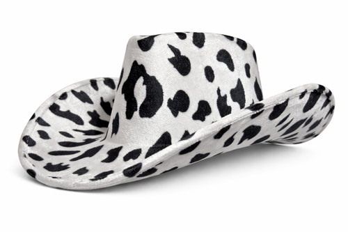 Cow print cowboy hat soft - cow,