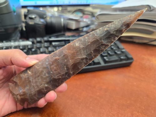 Agate stone spearhead - stone,
