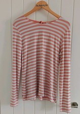 Mustang Women's peach/white sripped. Medium Top. Used VGC. Rare On Ebay 