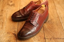 Edward Green Brown Leather Derby Lace Up Shoes UK 8 US 9 EU 42