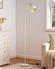 EDISHINE 155CM Retro Floor Lamp, with Adjustable Lampshade, LED Bulb Included