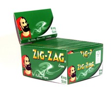 1/2/5/10/20 Zigzag Green Kingsize Rolling Papers - Fast Free Delivery - zig zag