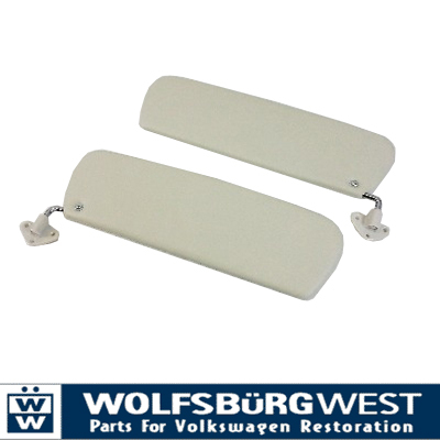Sunvisors white pair 67 - white,, 58-67