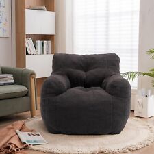 Giant Bean Bag Chair Adult Gaming Beanbag Seat Chairs Fluffy Lazy Sofa Lounge UK