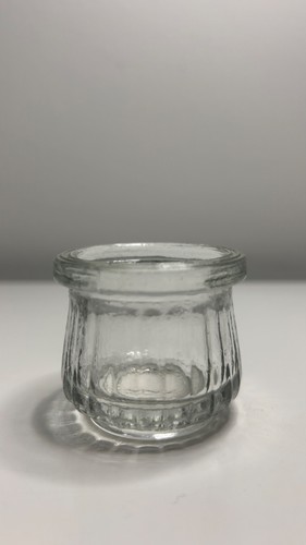 Vintage clear glass - clear, jar