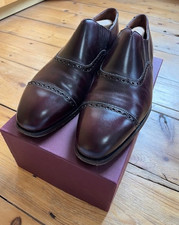 George Cleverley Jack shoes size 9 burgundy