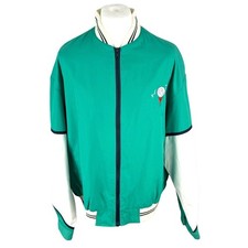 Bentley Casual Wear Jacket Zip Up Green XL Oversized Y2k Golf Jacket XL