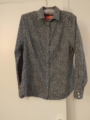 Navy and white polka - navy, dot