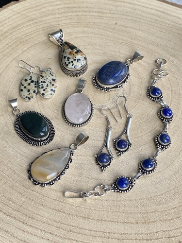 Gemstone jewellery job lot - gemstone,