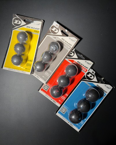 Dunlop squash balls progress - dunlop,