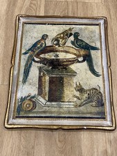 Vintage Tray With Picture Of