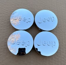 4x 63mm Jeep Gloss Silver