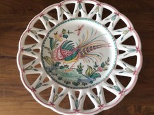 Plate PEACOCK Lattice Edge