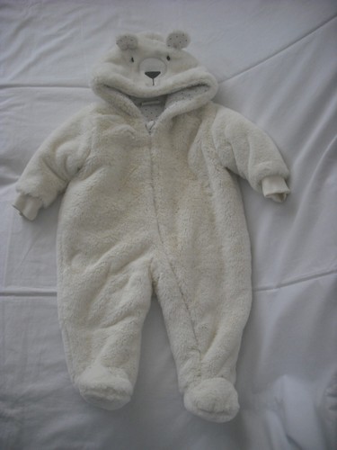 Hullabaloo baby cream fake fur
