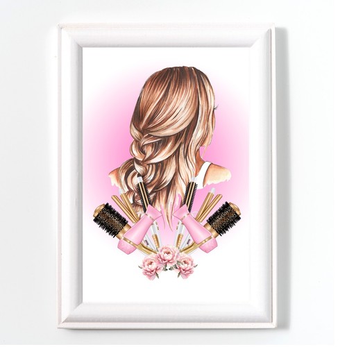 Hair salon print - print, wall